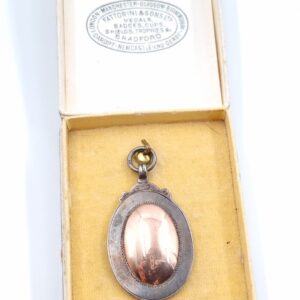 Fattorini & Sons Silver Medal Fob with Rose Gold