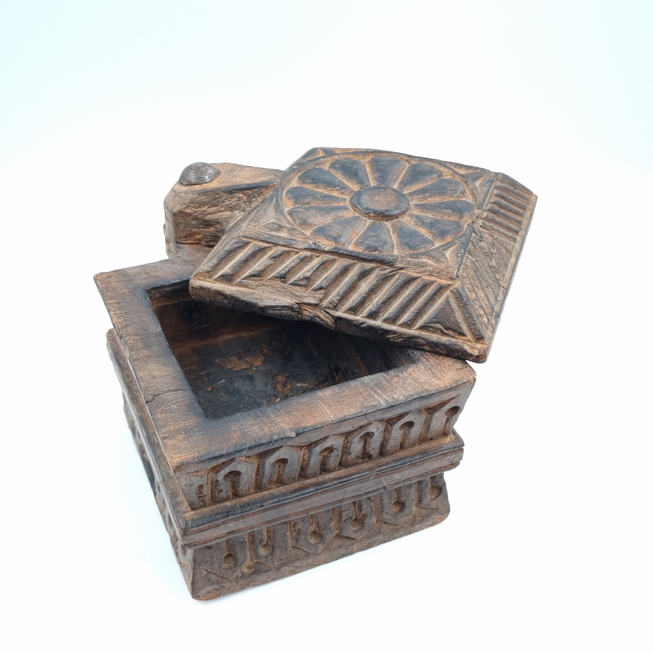Antique Indian Spice Box Large