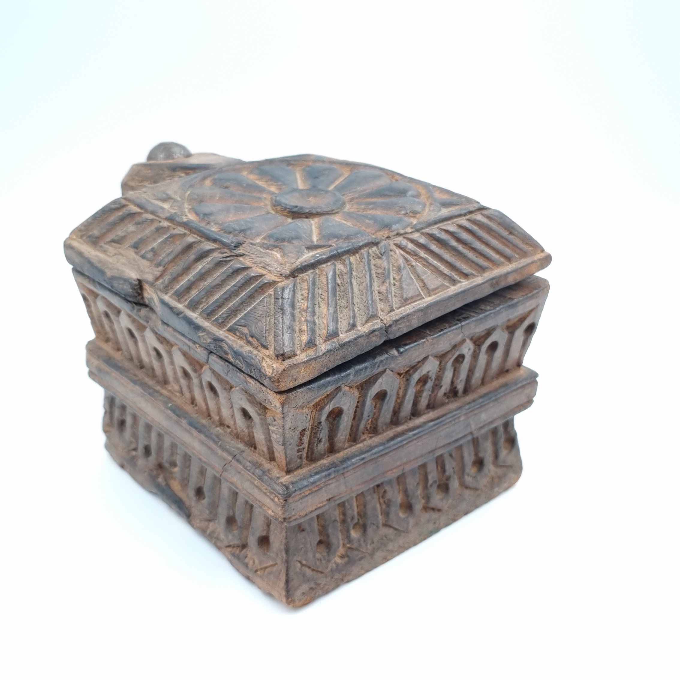 Antique Indian Spice Box Large