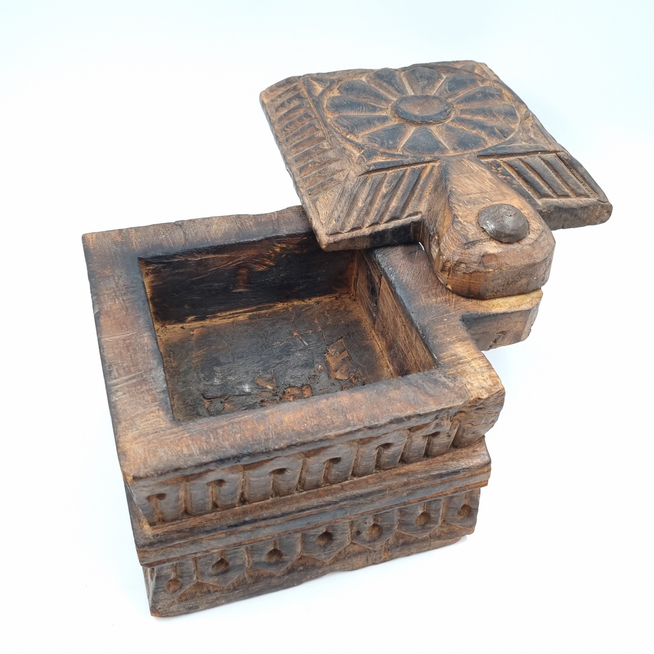 Antique Indian Spice Box Large