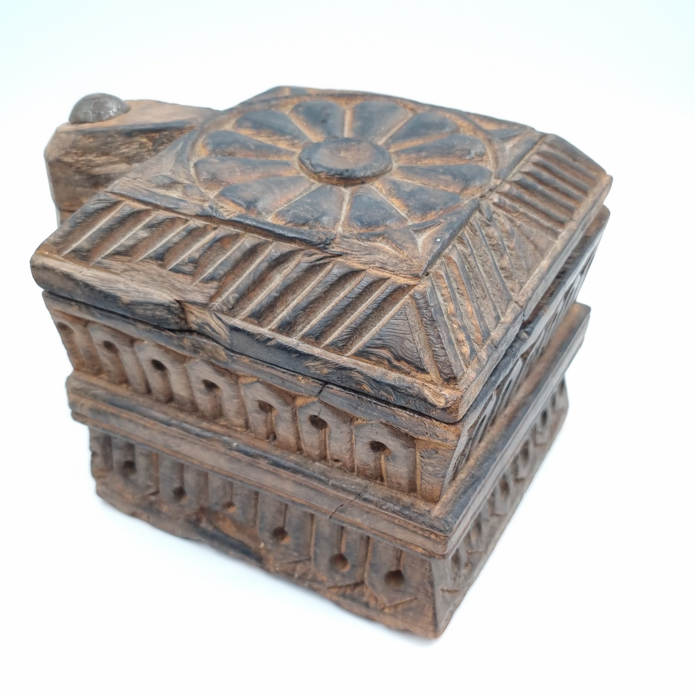 Antique Indian Spice Box Large