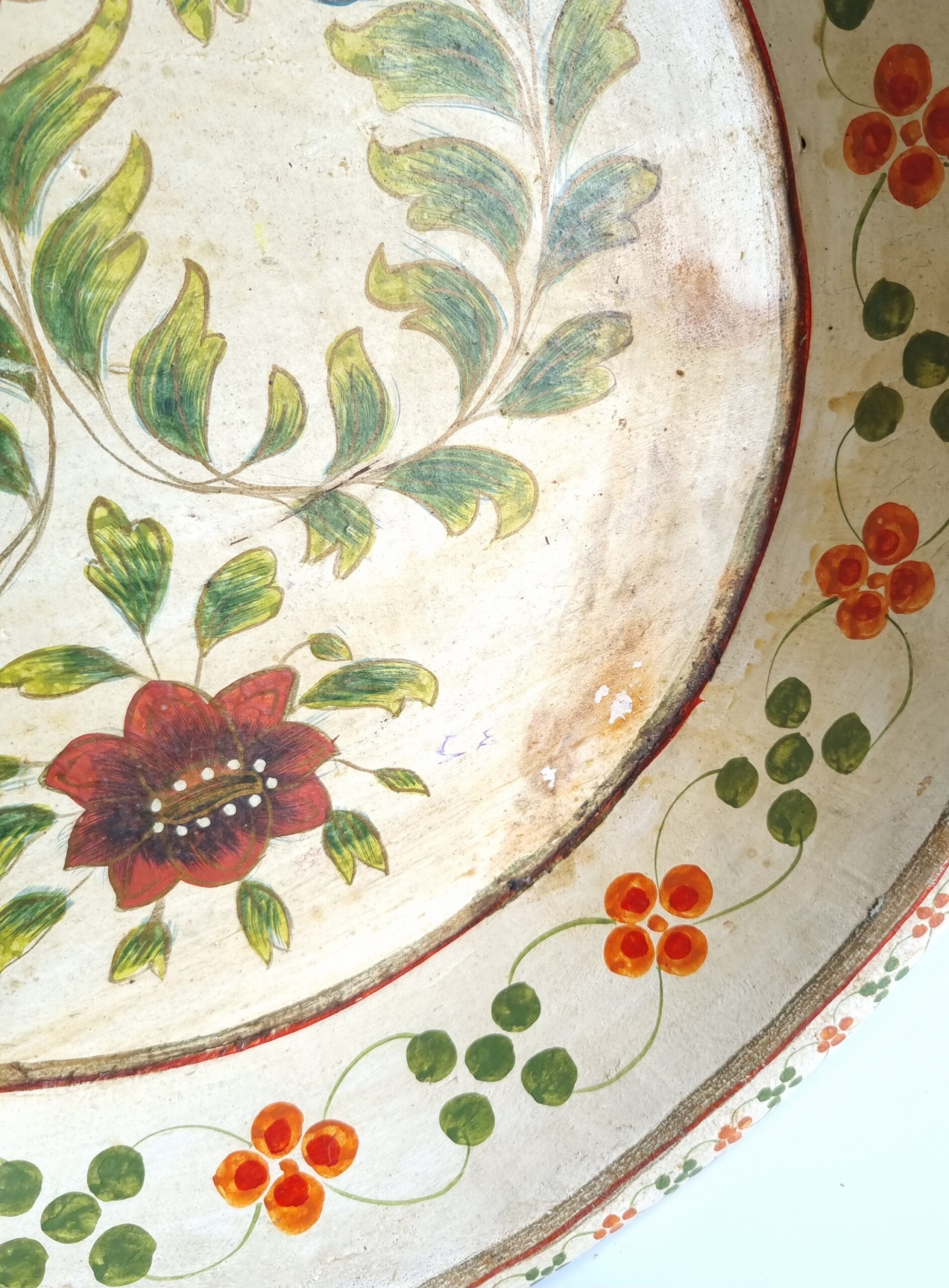 Primative Folk Art Bowl