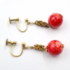 Rolled Gold Antique Earrings