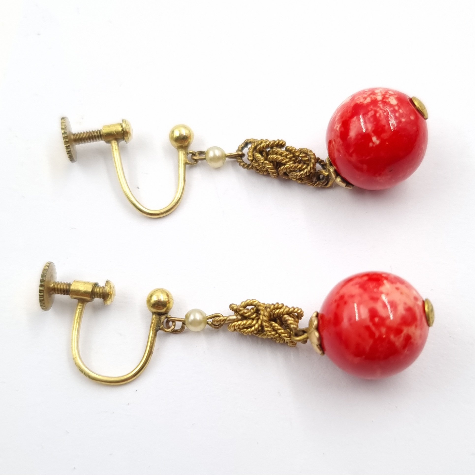 Rolled Gold Antique Earrings