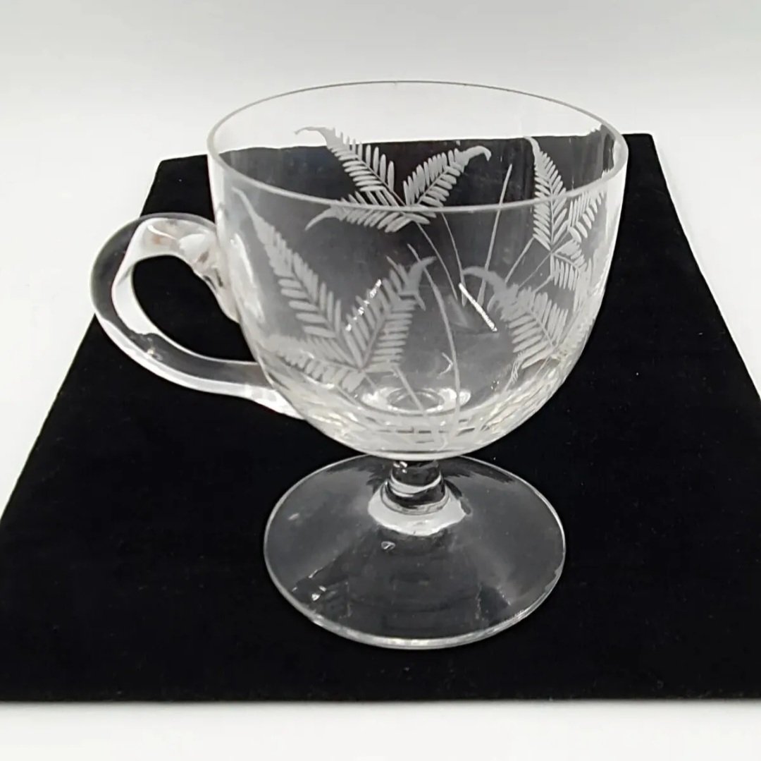 Antique Glass Custard Cup