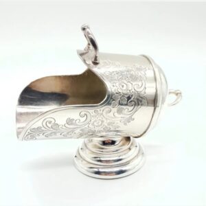 Silver Plated Miniature Coal Scuttle Salt