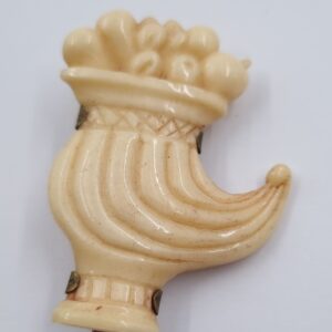 Bone Carved Brooch