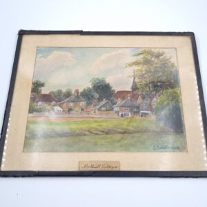 Vintage Watercolour Painting Northolt