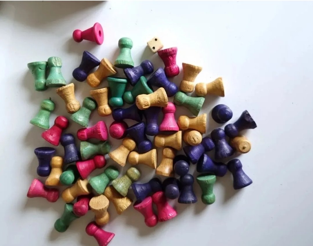 Halma Wooden Game Pieces