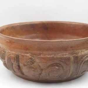 Wooden Carved Bowl Mayan