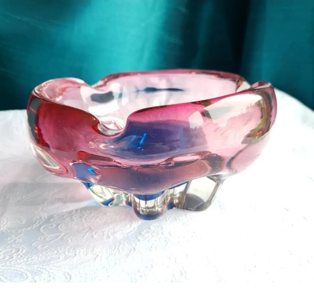 Czech Art Glass Bowl