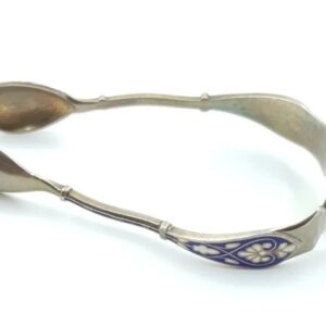 Antique Enamel Sugar Tongs