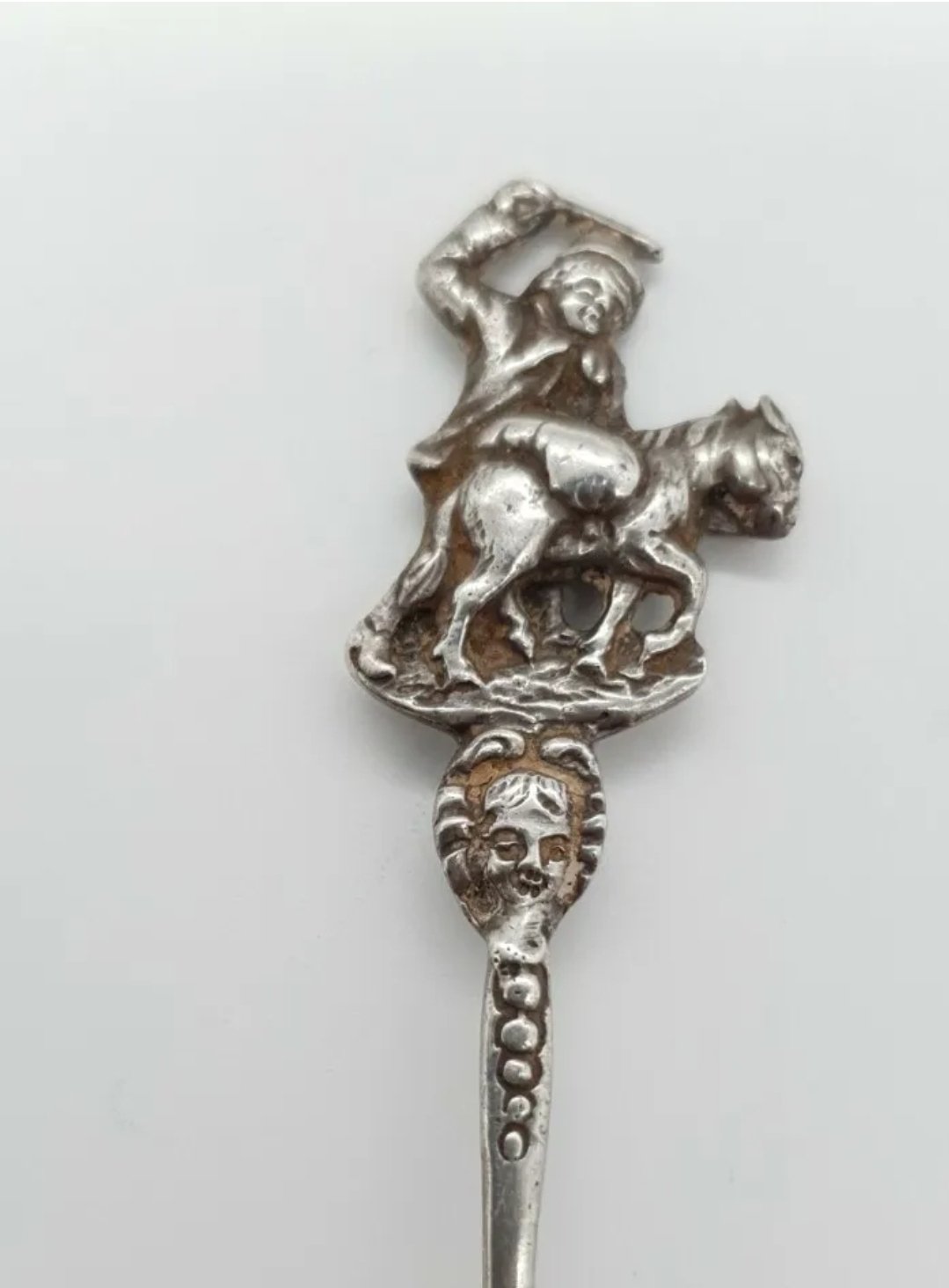 Antique Repousse Silver Spoon Rothenburg Collector Spoon Germany - Image 2