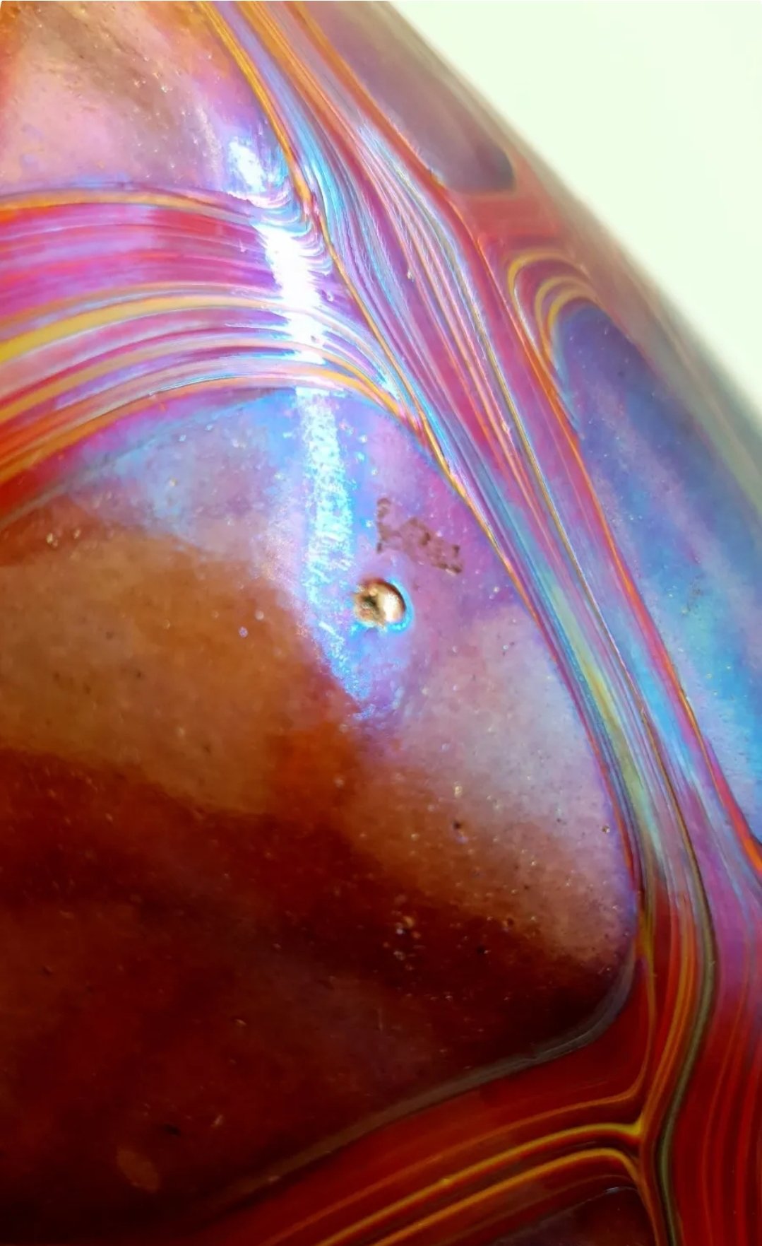 Iridescent Art Glass Vase Loetz Style 9in - Image 7