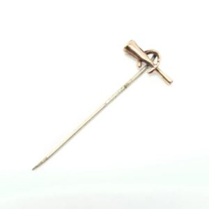 Antique 9ct Gold Equestrian Stick Pin