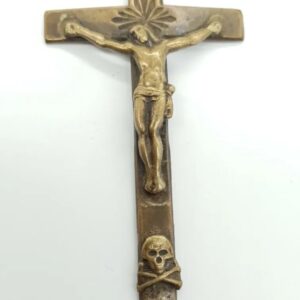 Antique Brass Pectoral Cross