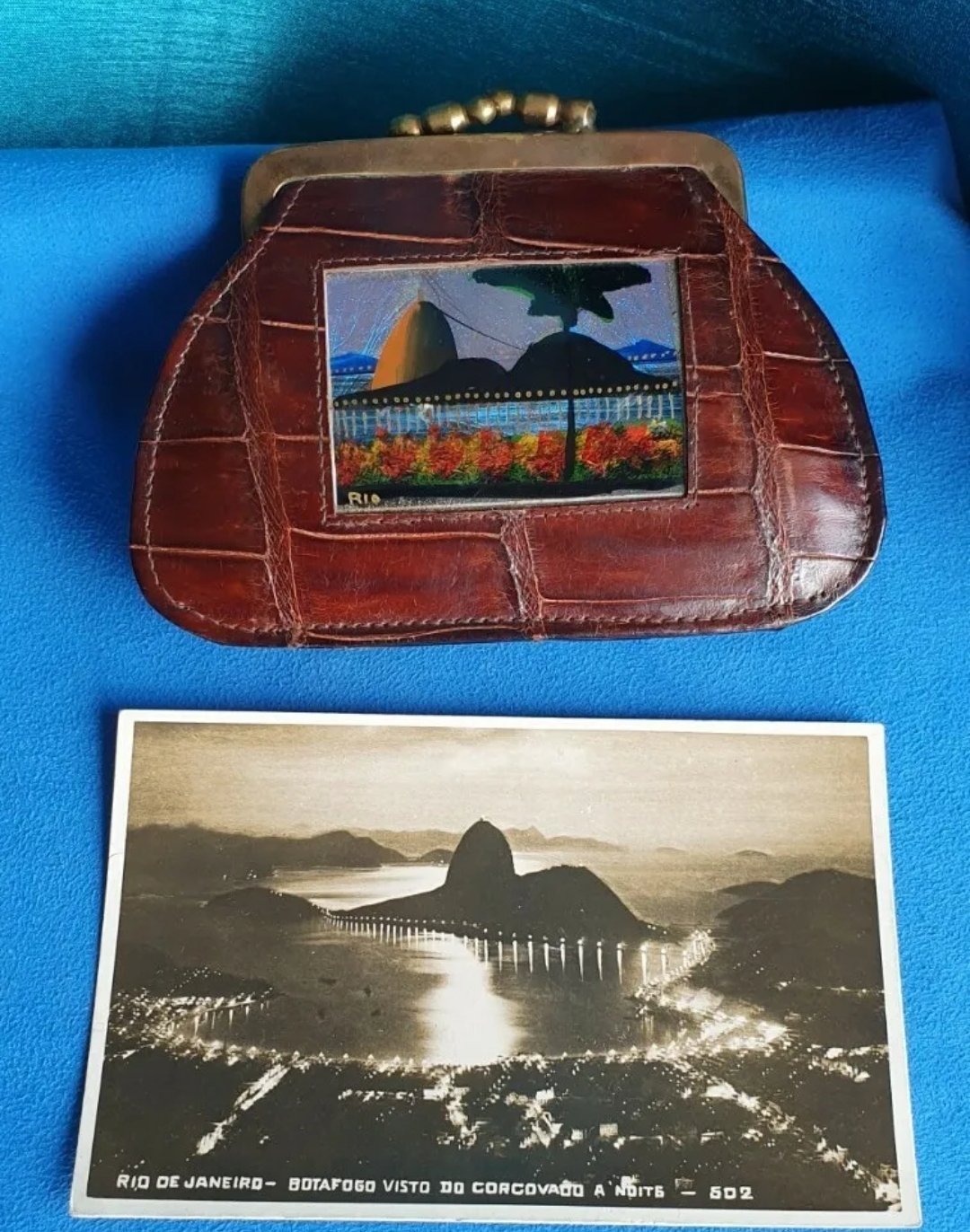 Crocodile Leather Purse Vintage