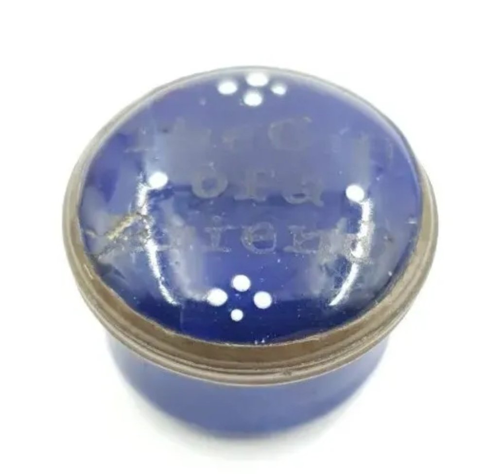 Miniature Antique Enamel Pill Box