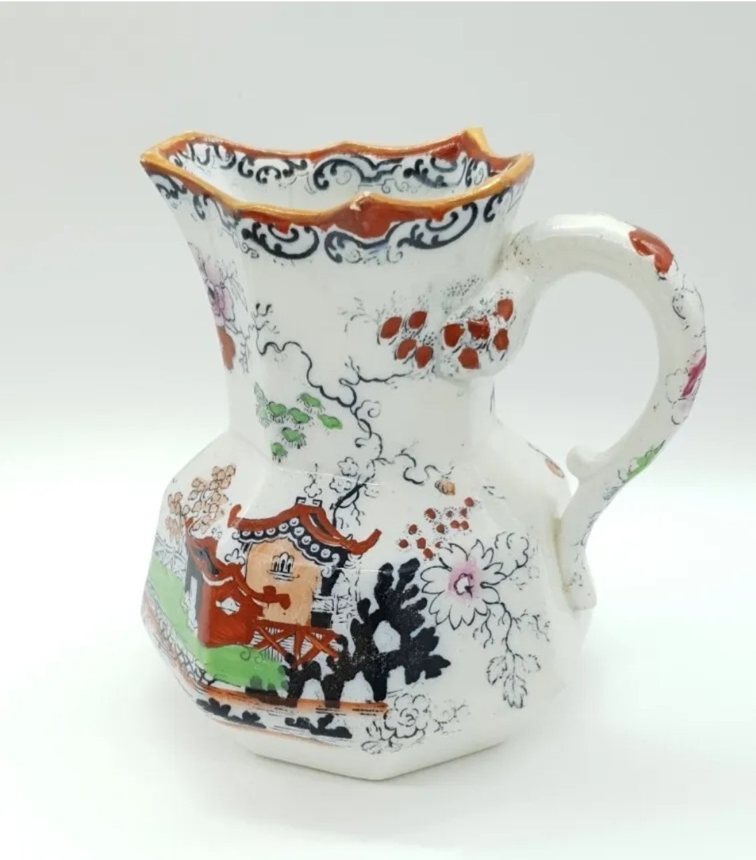 Antique Mason’s Ironstone Jug Pagoda Pattern 1365 a/f - Image 2