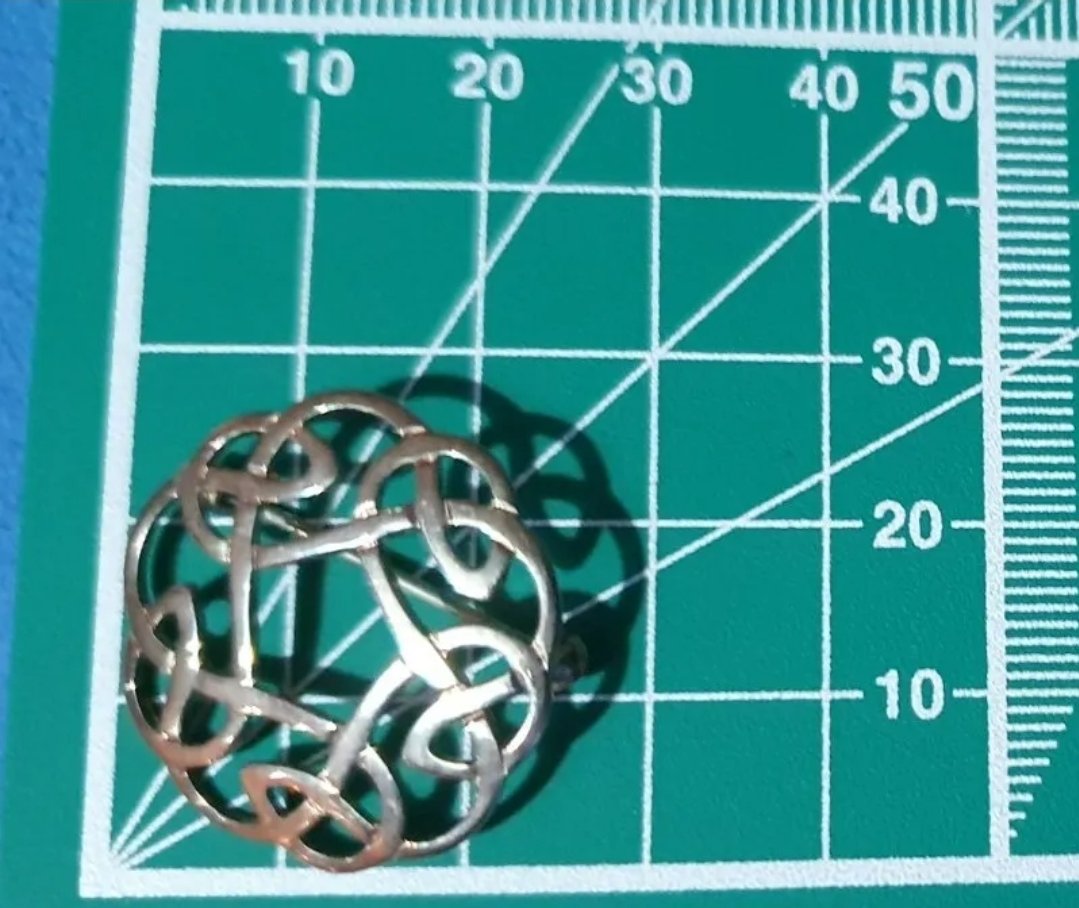 Ortak Celtic Brooch Sterling Silver Malcolm Gray Design Vintage Boxed Scotland - Image 3