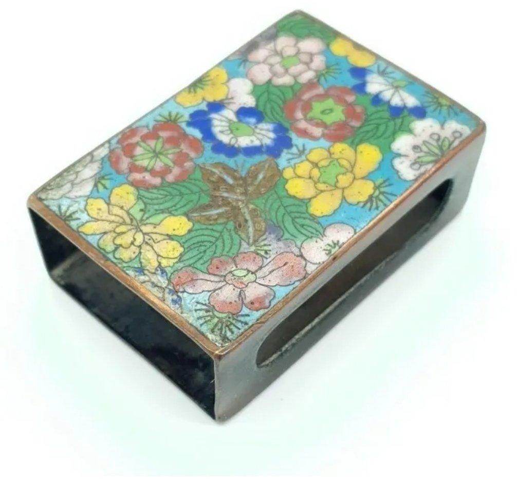 Chinese Cloisonne Matchbox