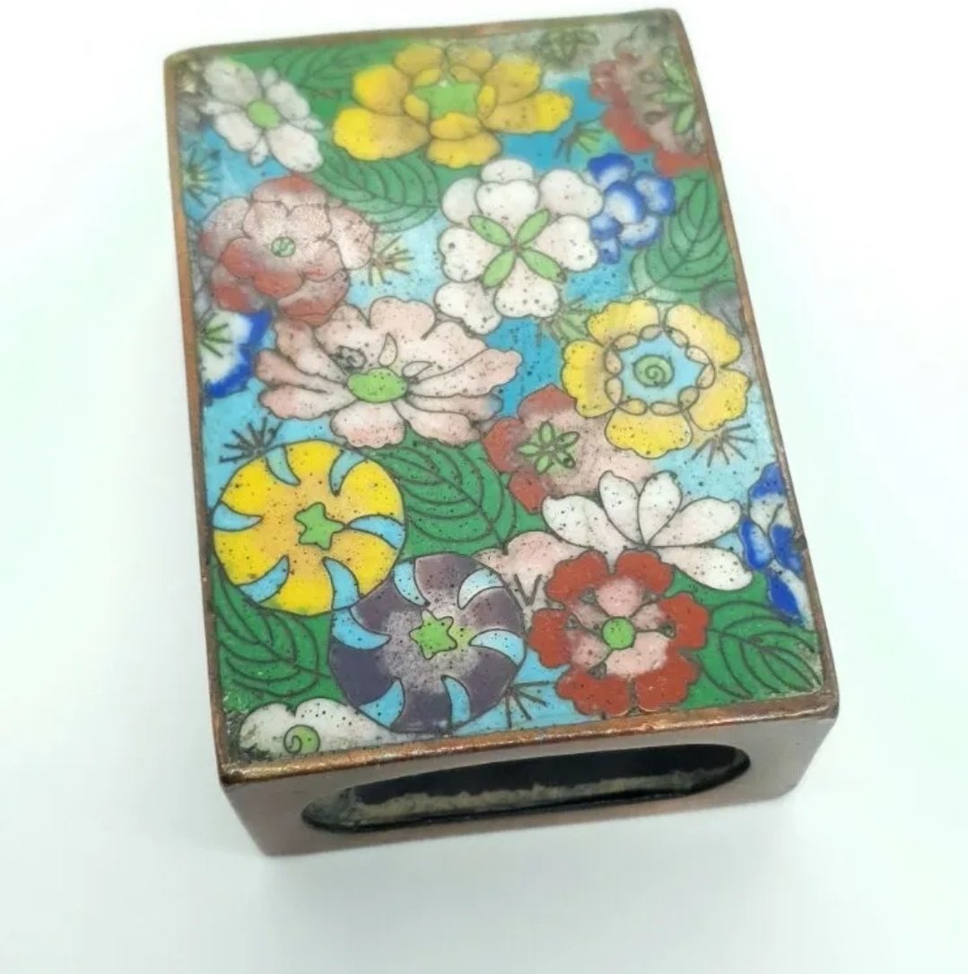 Chinese Cloisonne Match Box