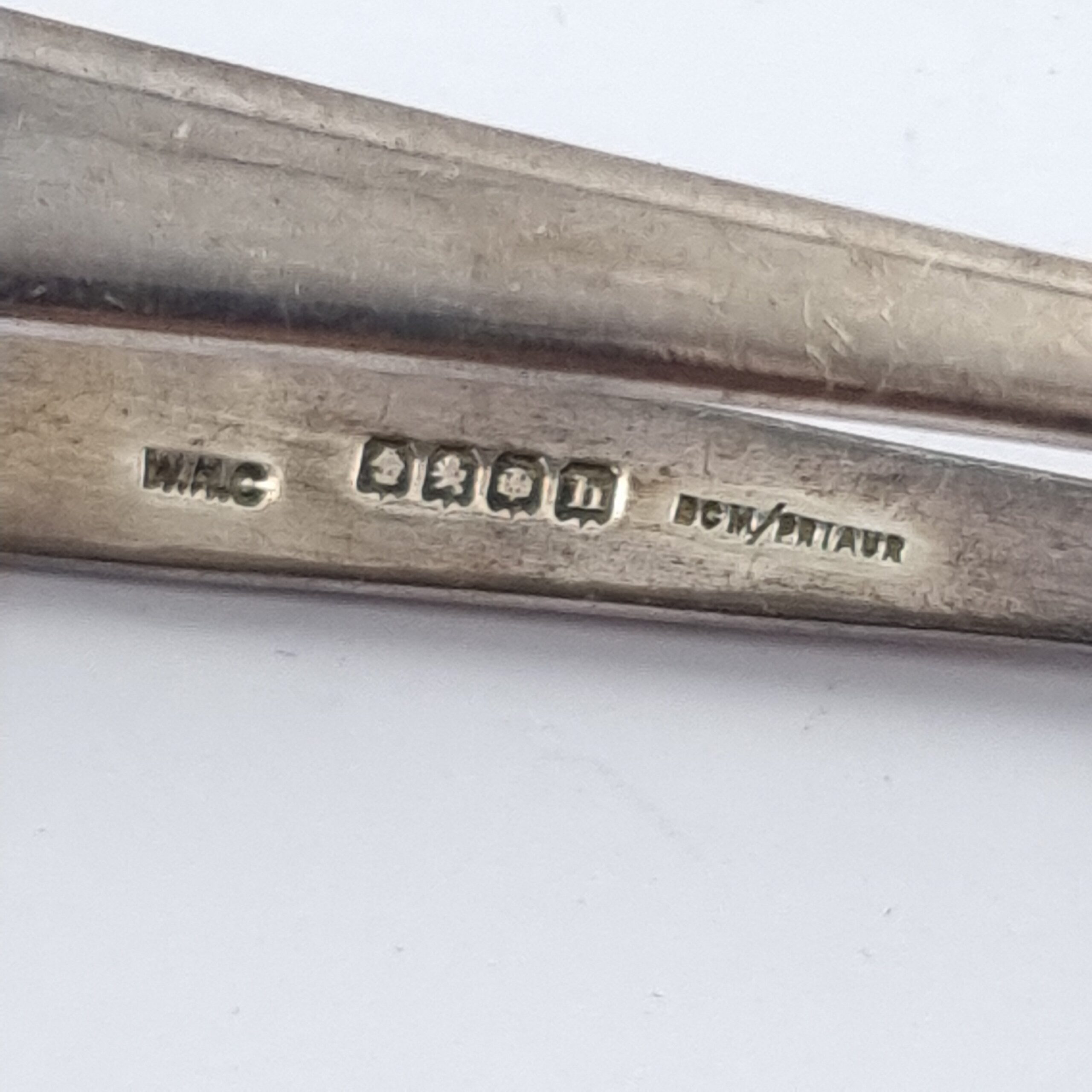 Scottish Silver Sugar Nips Art Deco era Hallmarked Glasgow 1930 - Image 4