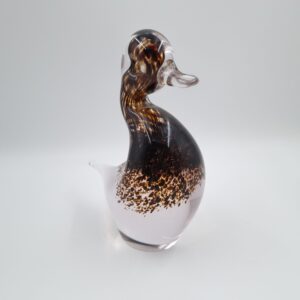 Wedgwood Glass Duck Paperweight