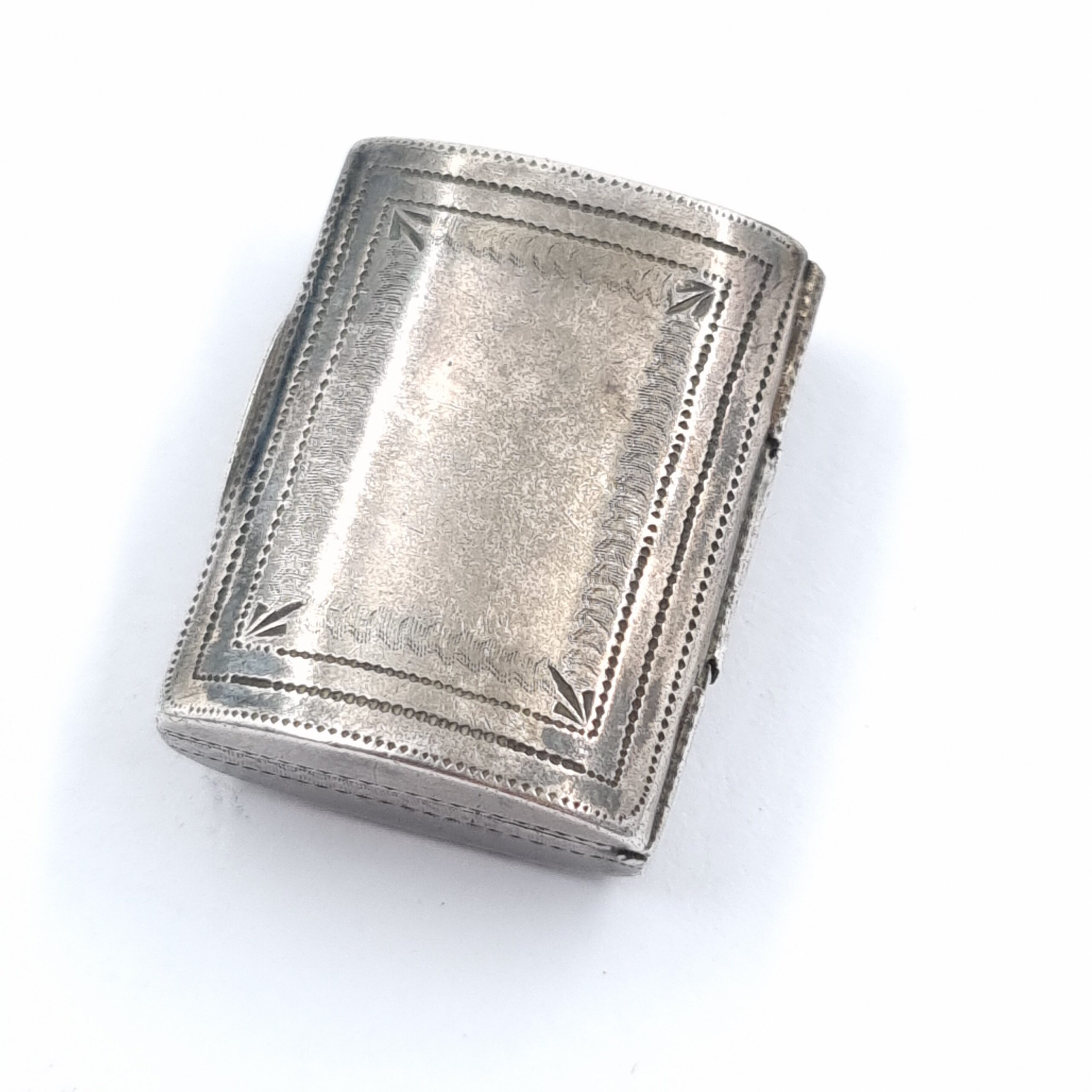 Georgian Silver Vinaigrette John Thornton Birmingham Purse Design with Gilt Lining - Image 2