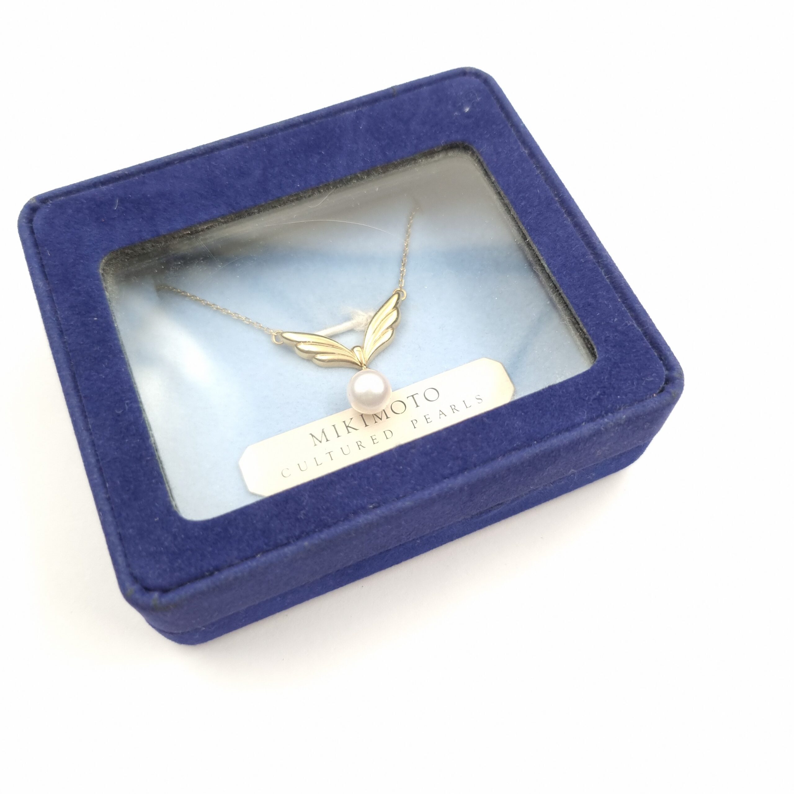 Mikimoto Akoya Pearl Pendant  in original box. 18kt Yellow Gold - Image 2
