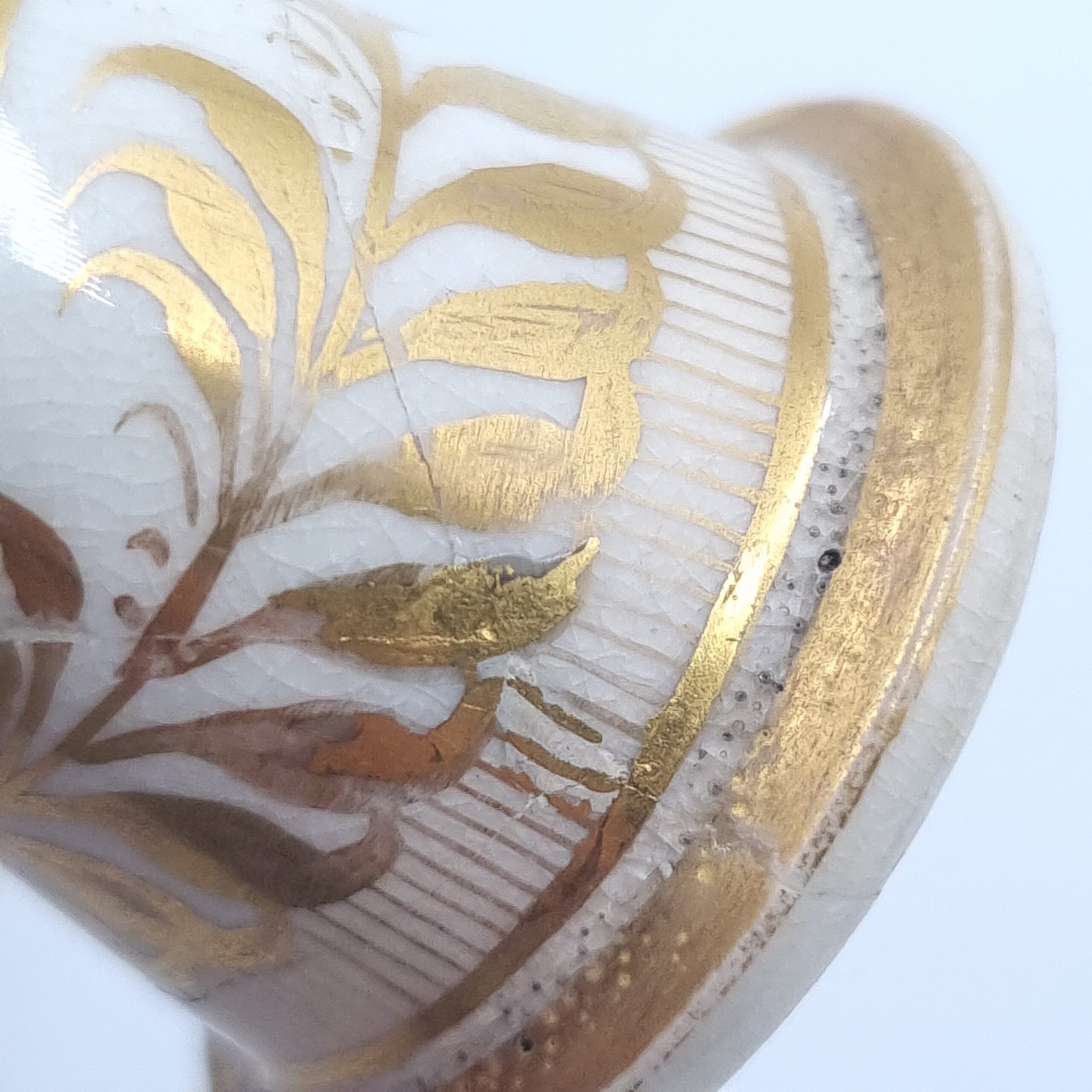19th Century Derby Taperstick with snuffer handpainted with birds in the manner of Horatio Steele - Image 7