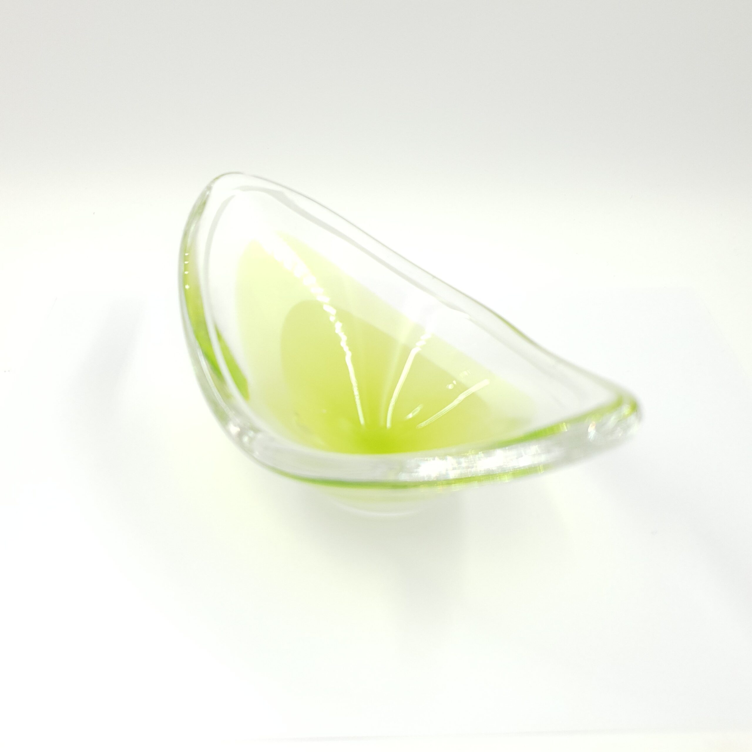 Vintage Flygsfors Coquille Bowl: Yellow & White Glass Encased in Clear Glass | 1959 Swedish Design by Paul Kedelv - Image 4