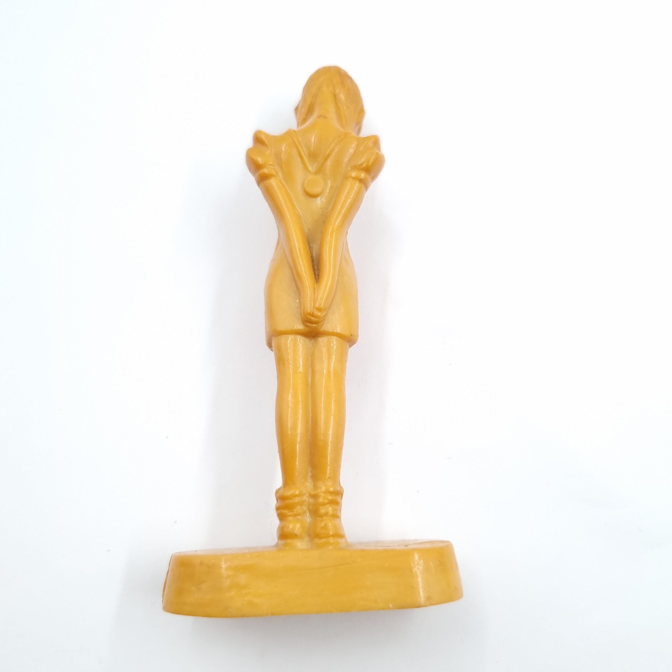 WW2 Celluloid “Kilroy was here” Statue depicting pregnant french girl - Image 2