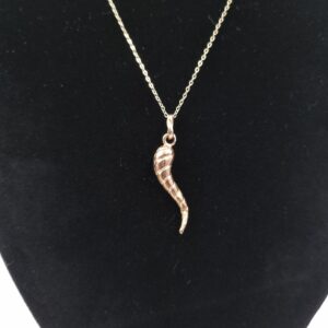 Vintage gold horn of plenty pendant