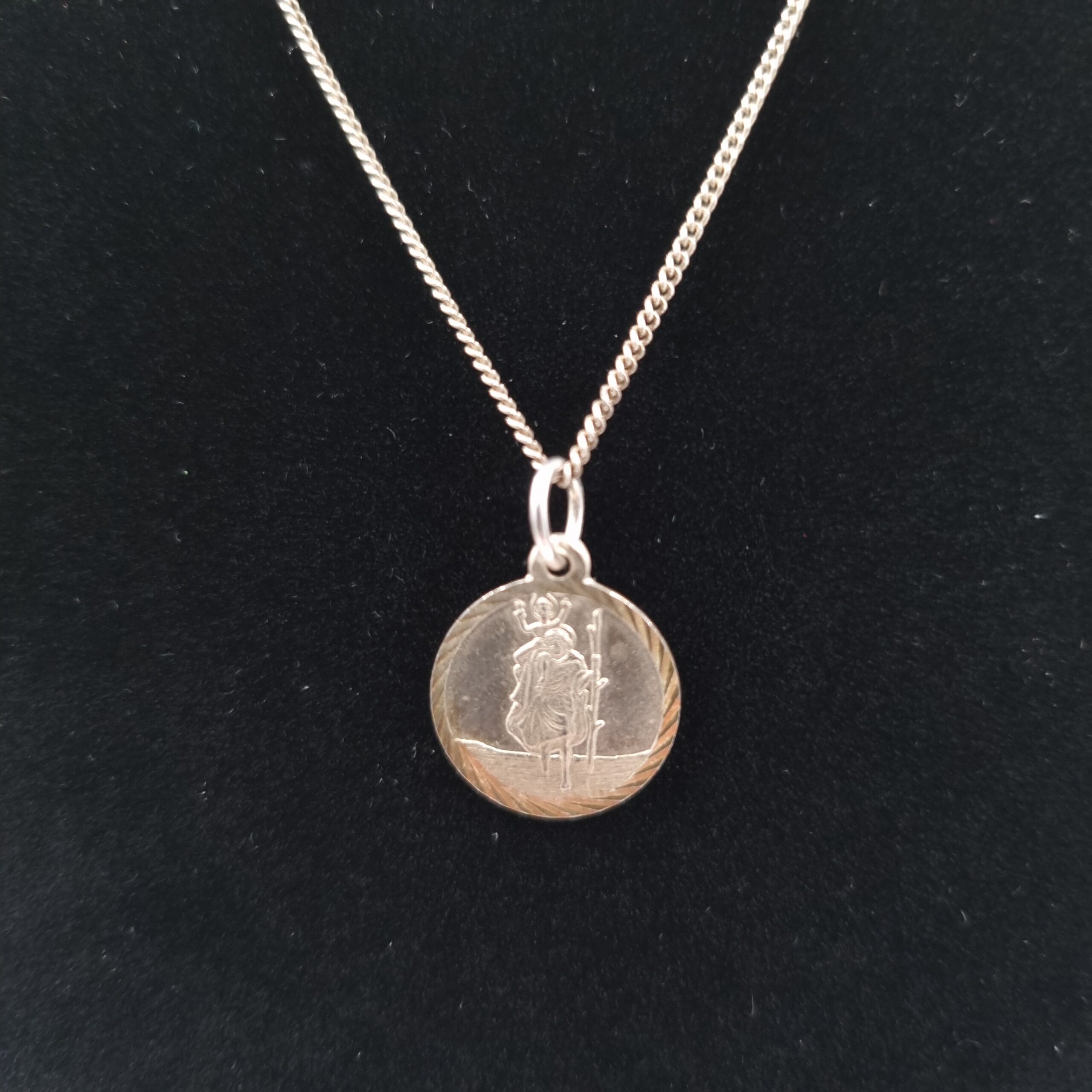 Silver St Christopher Pendant