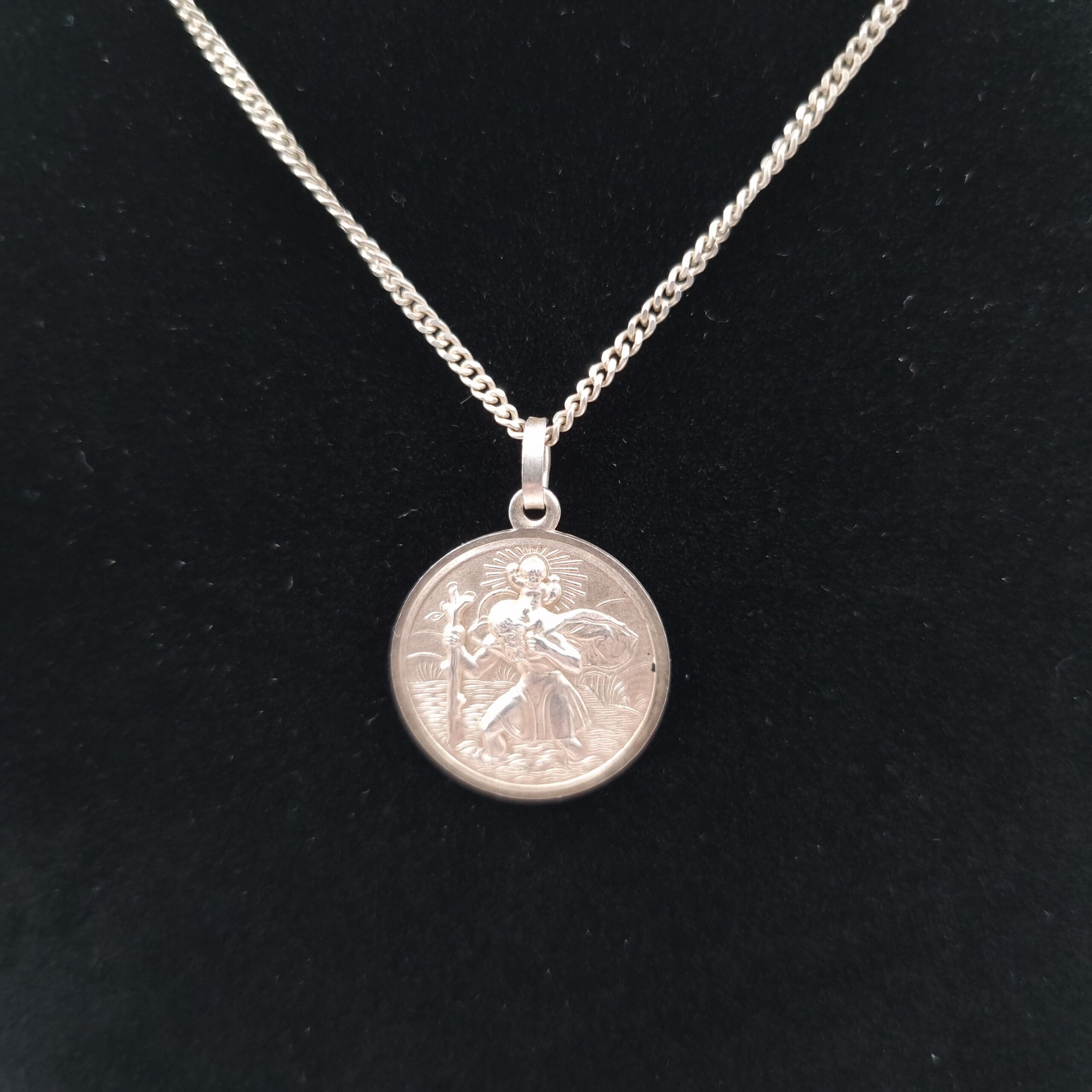 Silver St Christopher Pendant