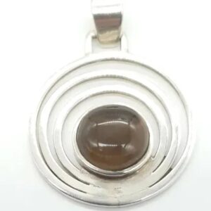 Smokey Quartz Pendant 925