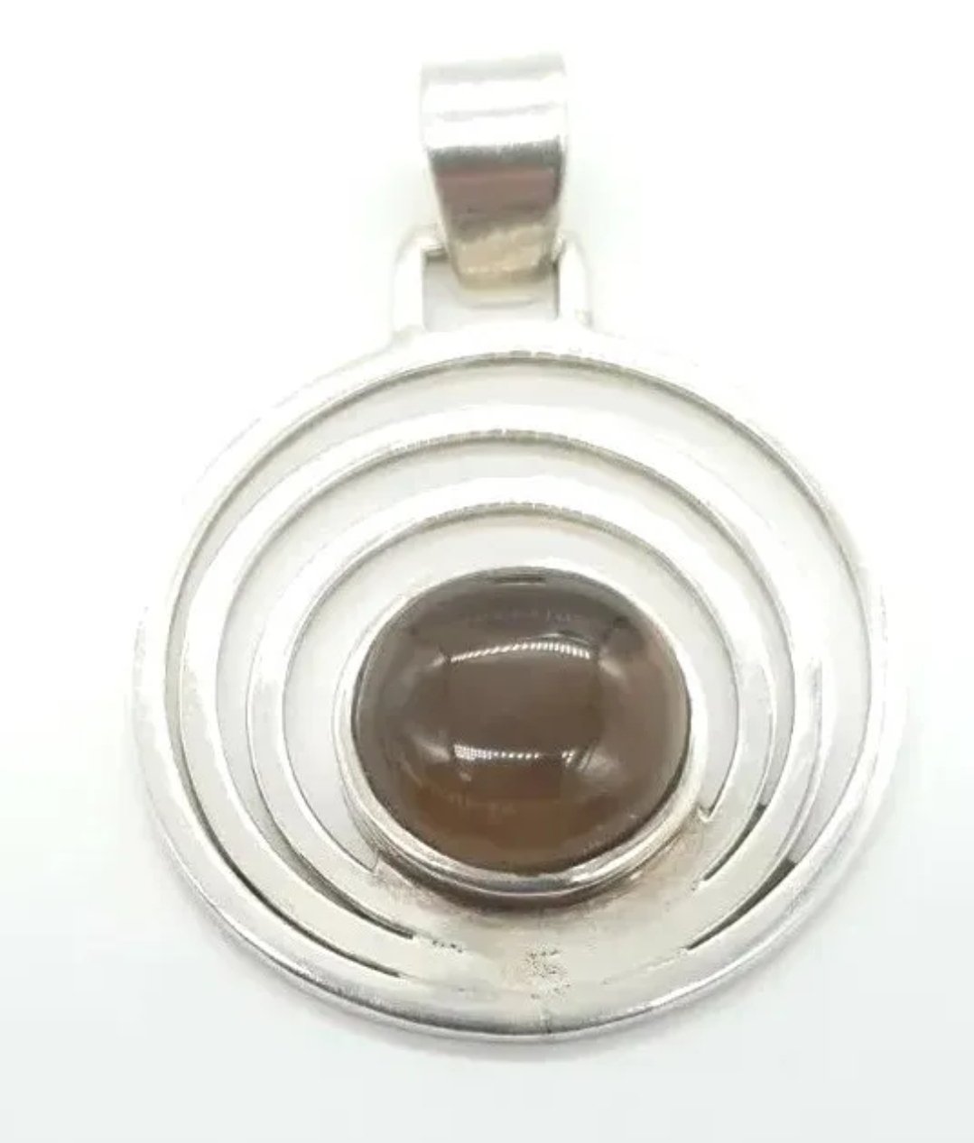 Smokey Quartz Pendant 925