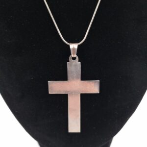 Large Silver Cross Pendant