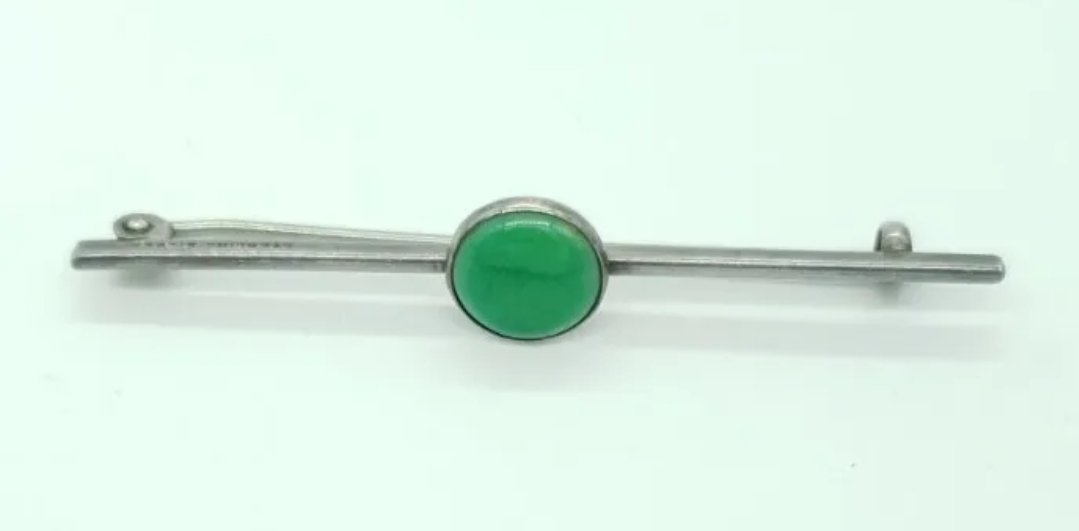 Edwardian Silver Bar Brooch