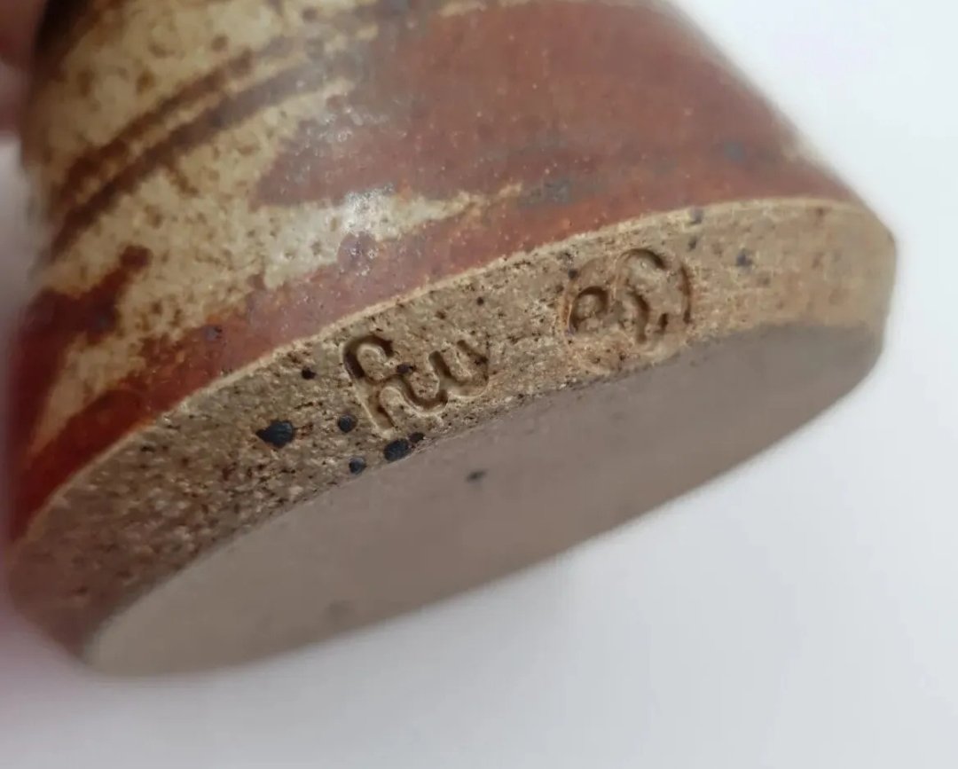 Hugh West Chris Hawkins Pottery Vase - Image 2