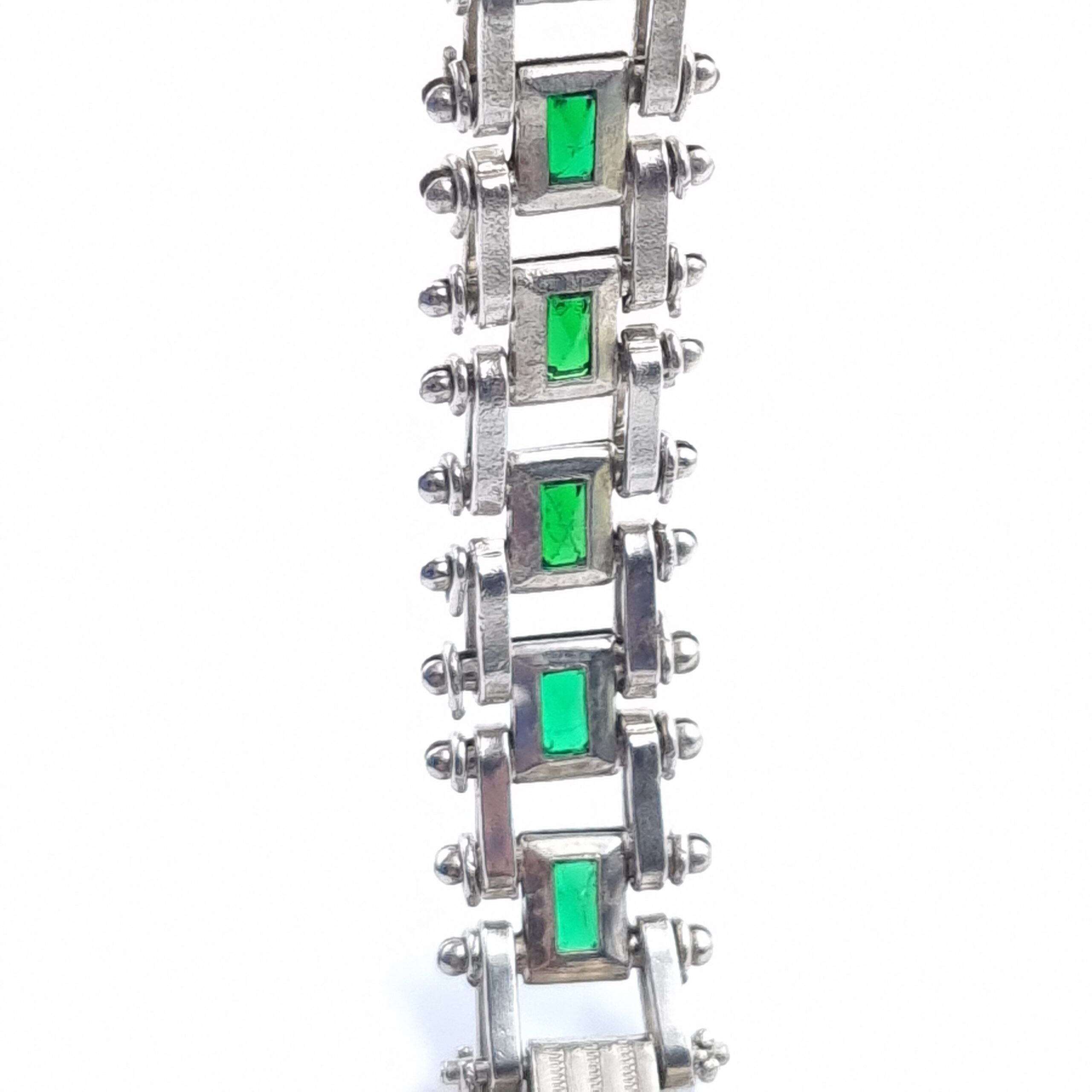 Art Deco Pocket Watch Chain in the manner of Jakob Bengel with Fob - Image 3