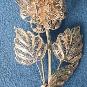 Large Filigree Silver Flower