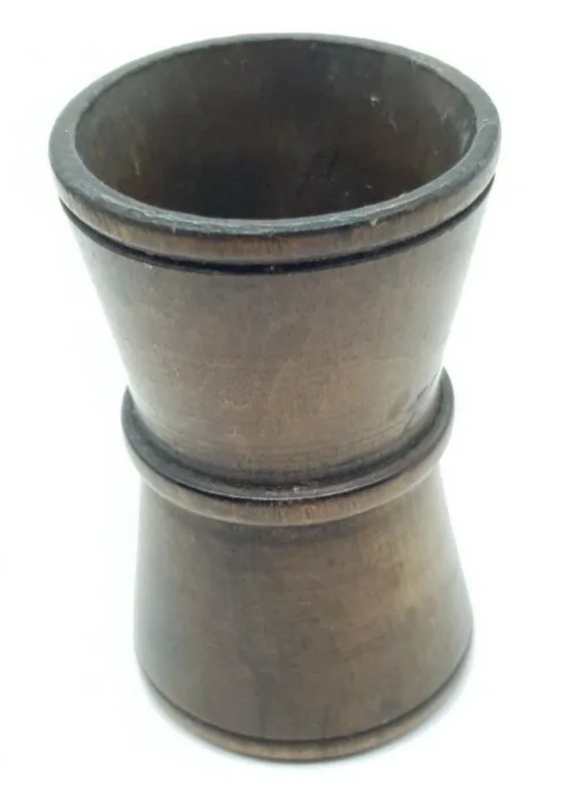 Antique Turned Dice Shaker Treen Small 2.5 in - Image 3