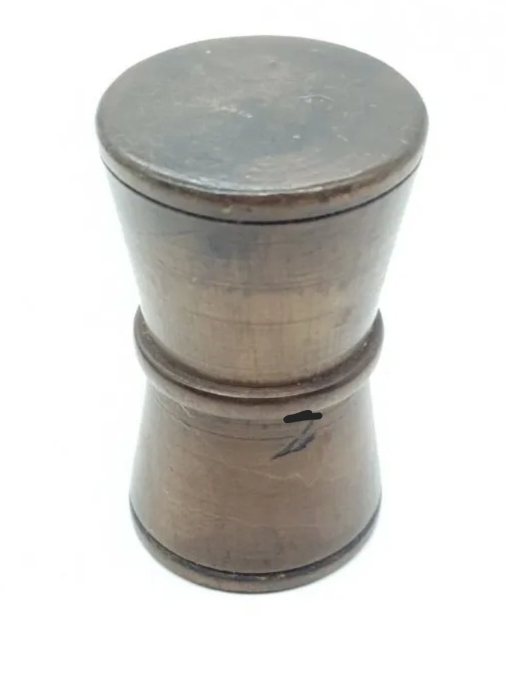 Antique Turned Dice Shaker Treen Small 2.5 in - Image 2