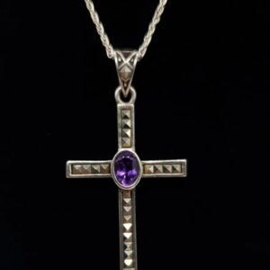 Amethyst Cross Pendant