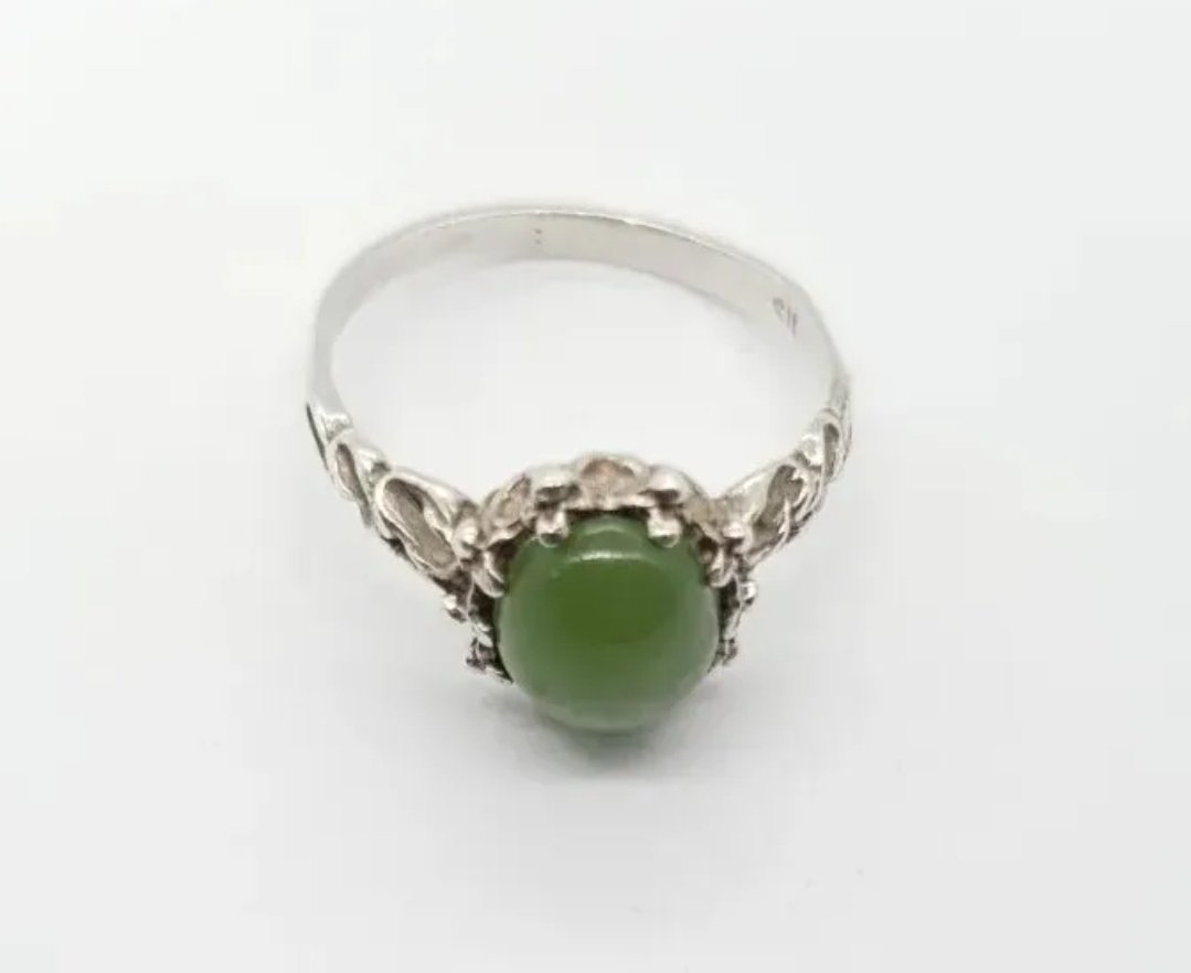 Vintage Silver Green Ring