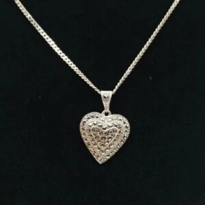 Vintage Silver Heart Pendant