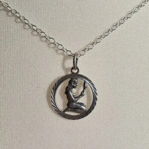 Virgo Silver Pendant