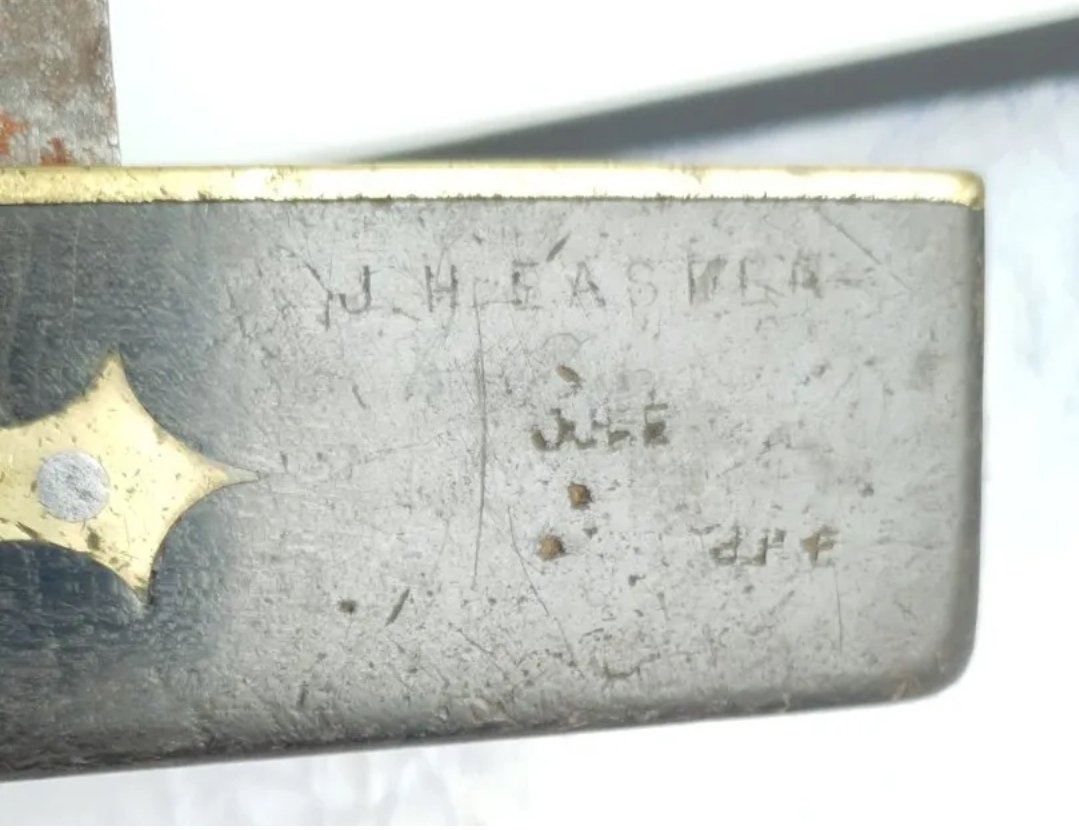 Vintage Small Set Square Marked J H Easden. 6in - Image 3